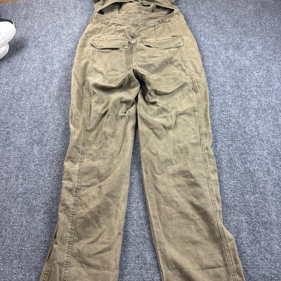 FREE PEOPLE Women’s Go West Utility Jumpsuit Moss Overalls size: Small - Picture 3 of 15